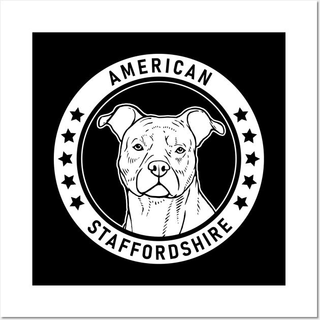 American Staffordshire Terrier Fan Gift Wall Art by millersye